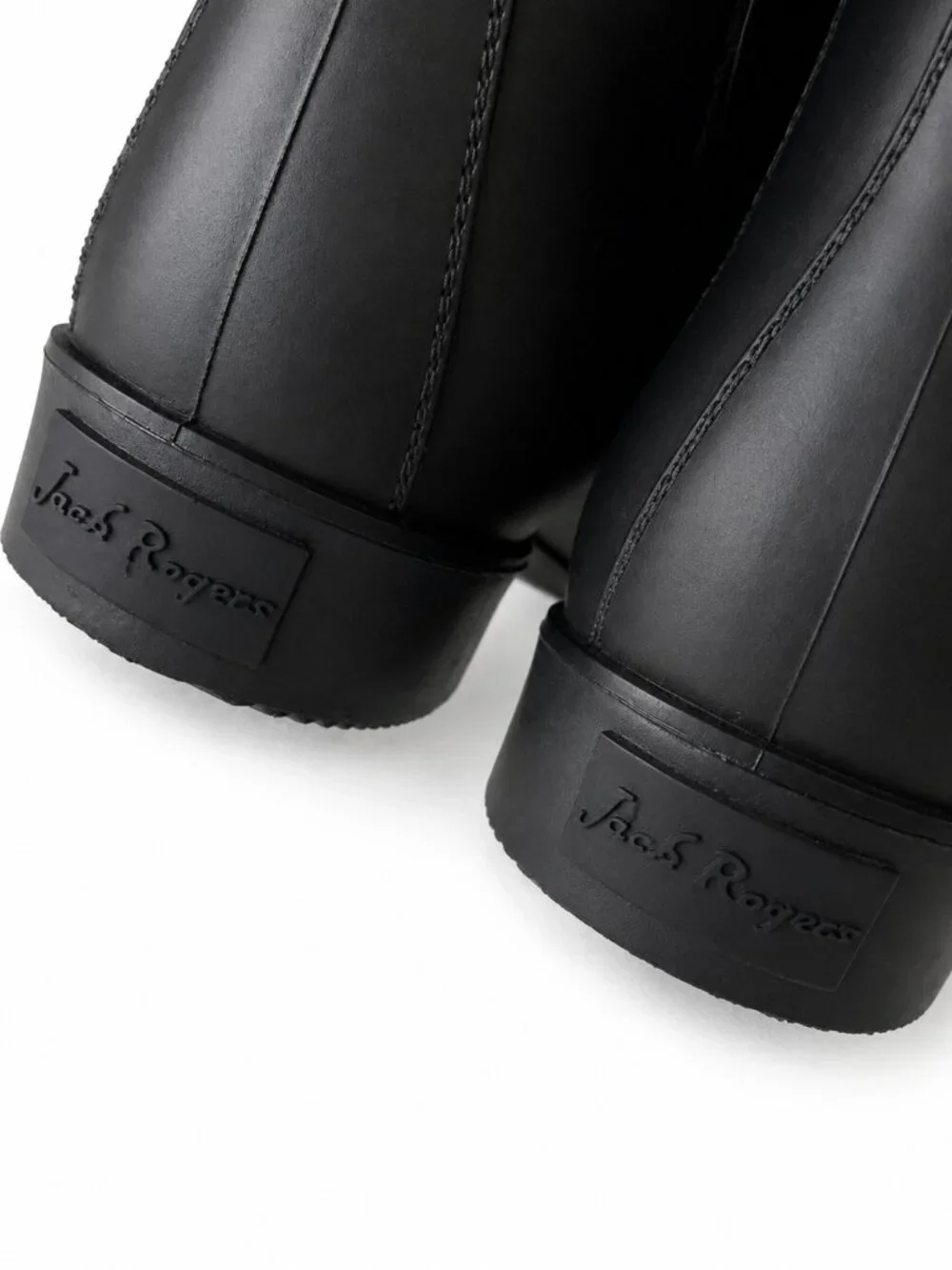 Jack Rogers Sallie Black Chelsea Rain Boots Waterproof Ankle Boots Size 8